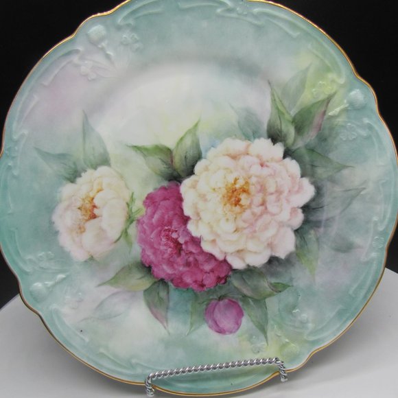 LOVELY HAND PAINTED 10" DIAMETER PLATE - Picture 2 of 7